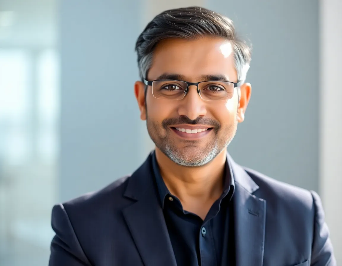 Professional headshot of Vikram Singh, an experienced male Indian executive coach.